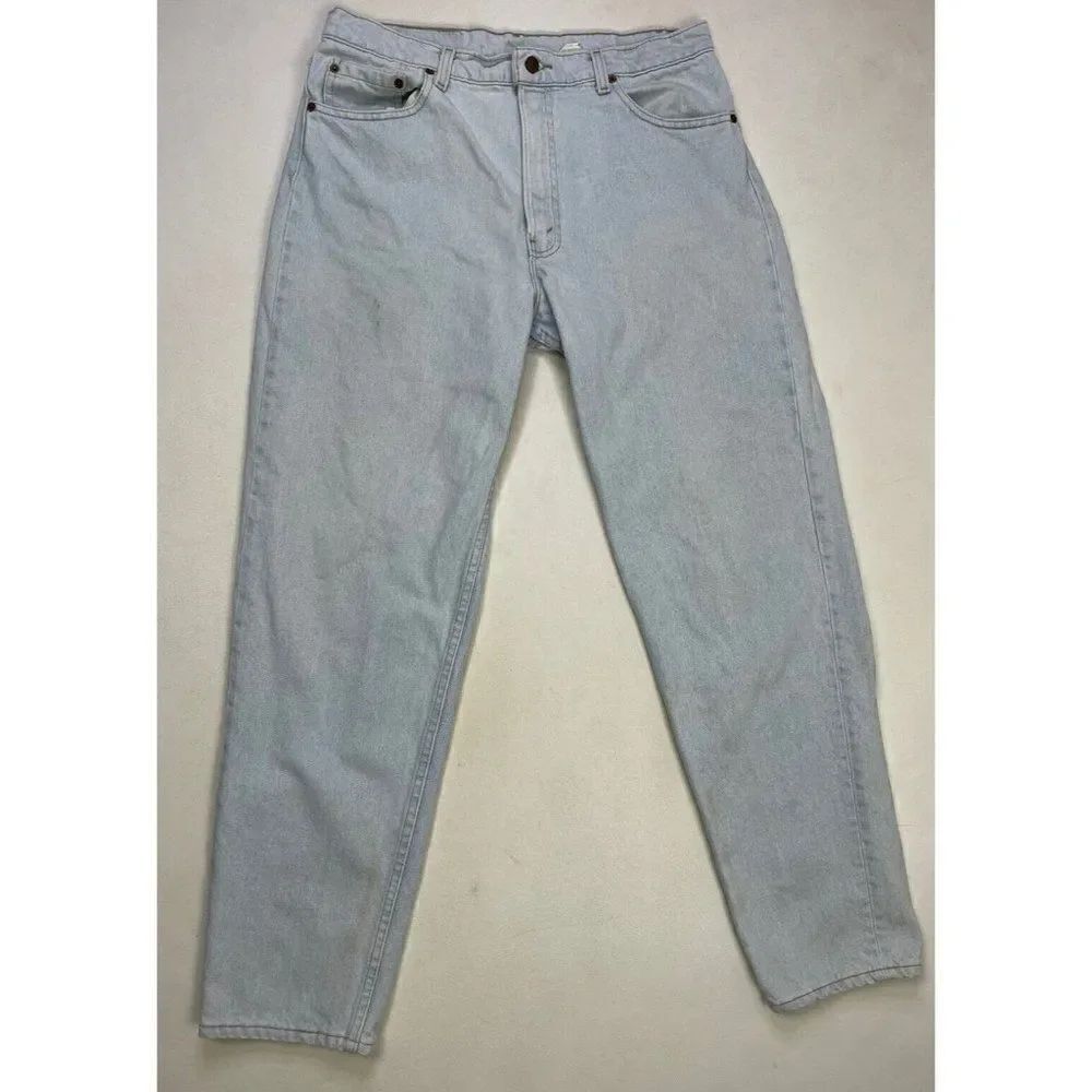VINTAGE Levi's 550 Denim Jeans Men 33 X 31 Light Blue Tag Size 36 x 32 USA 90s
